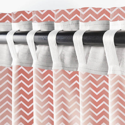 Penguin Group Curtains Brown Zigzag Rik-Tig Curtain