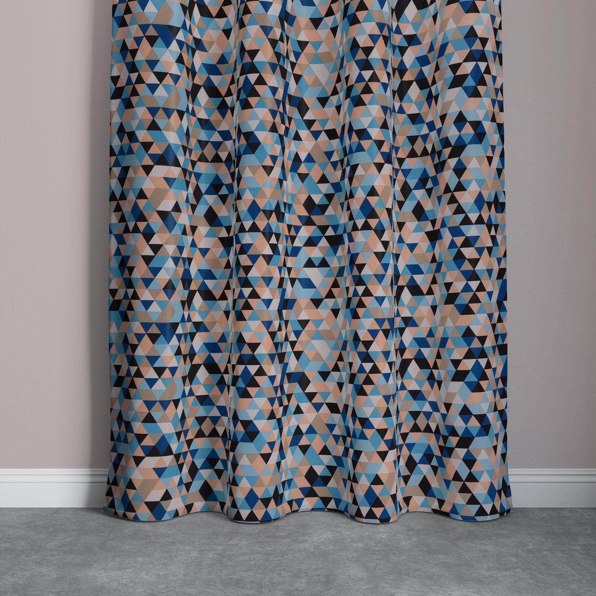 Penguin Group Curtains Cyan Velvet Broken Glass Rik-Tig Curtain