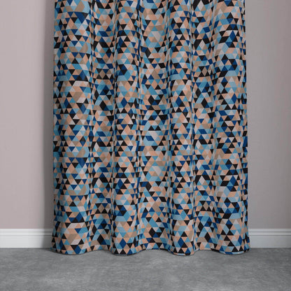 Penguin Group Curtains Cyan Velvet Broken Glass Rik-Tig Curtain