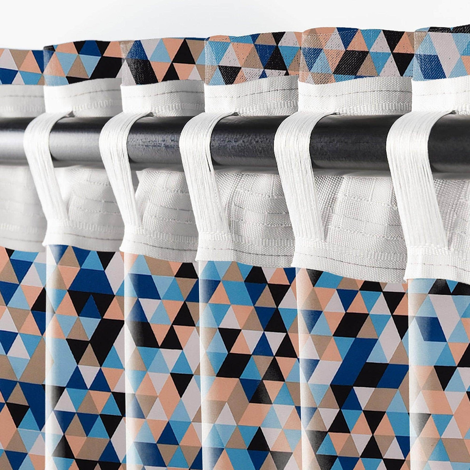 Penguin Group Curtains Cyan Velvet Broken Glass Rik-Tig Curtain