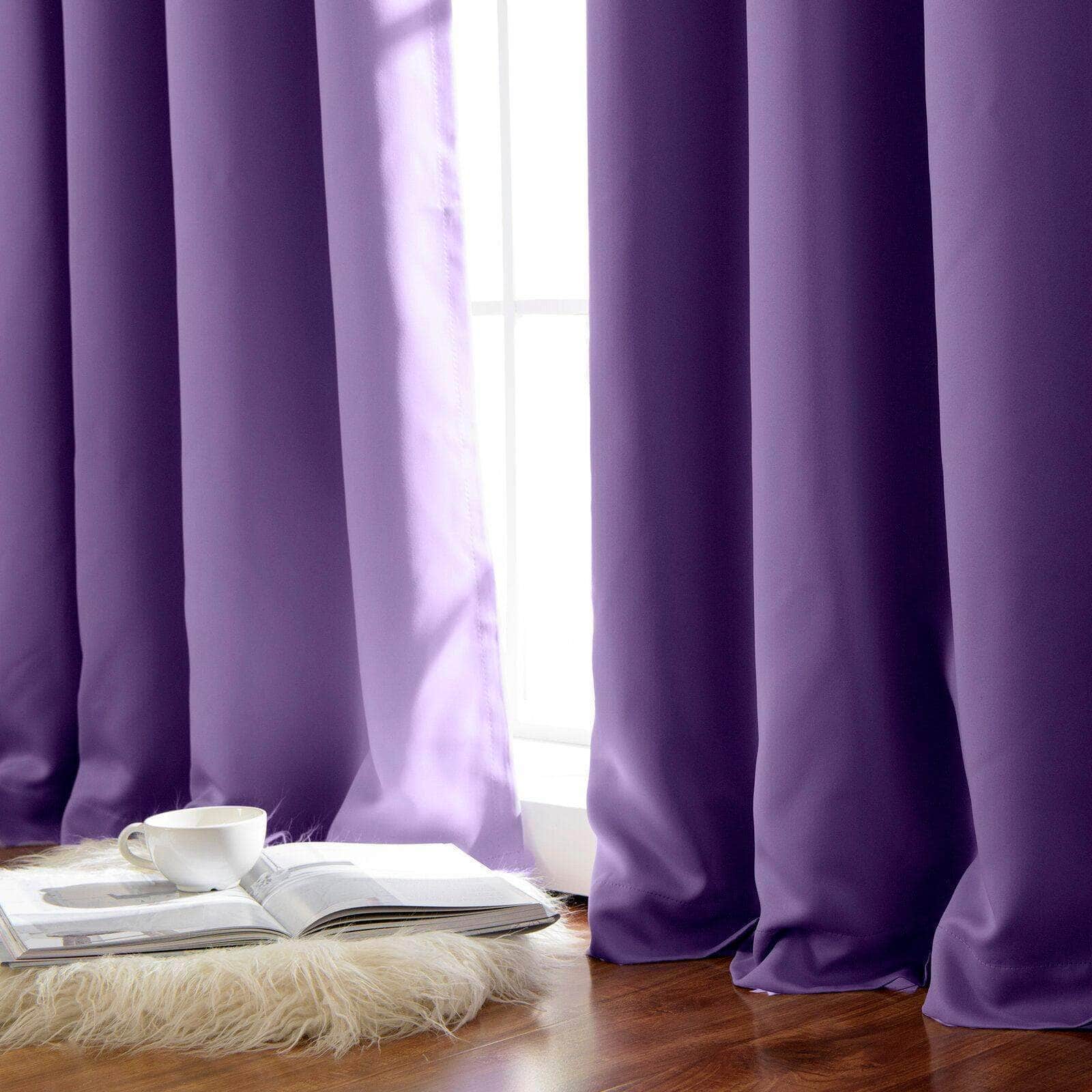 Penguin Group Curtains Dark Mauve Velvet RikTig curtain