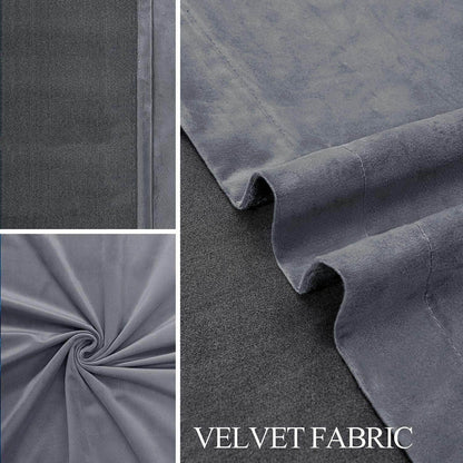 Penguin Group Curtains Grey Velvet RikTig curtain