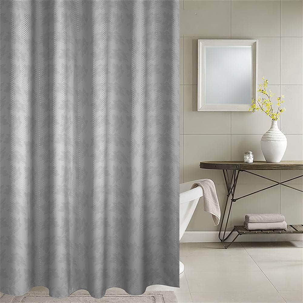 Penguin Group Curtains W180 * L200 cm / Grey Shower Curtain