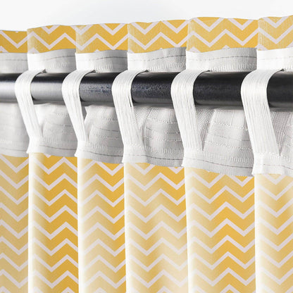 Penguin Group Curtains Yellow Zigzag Rik-Tig Curtain