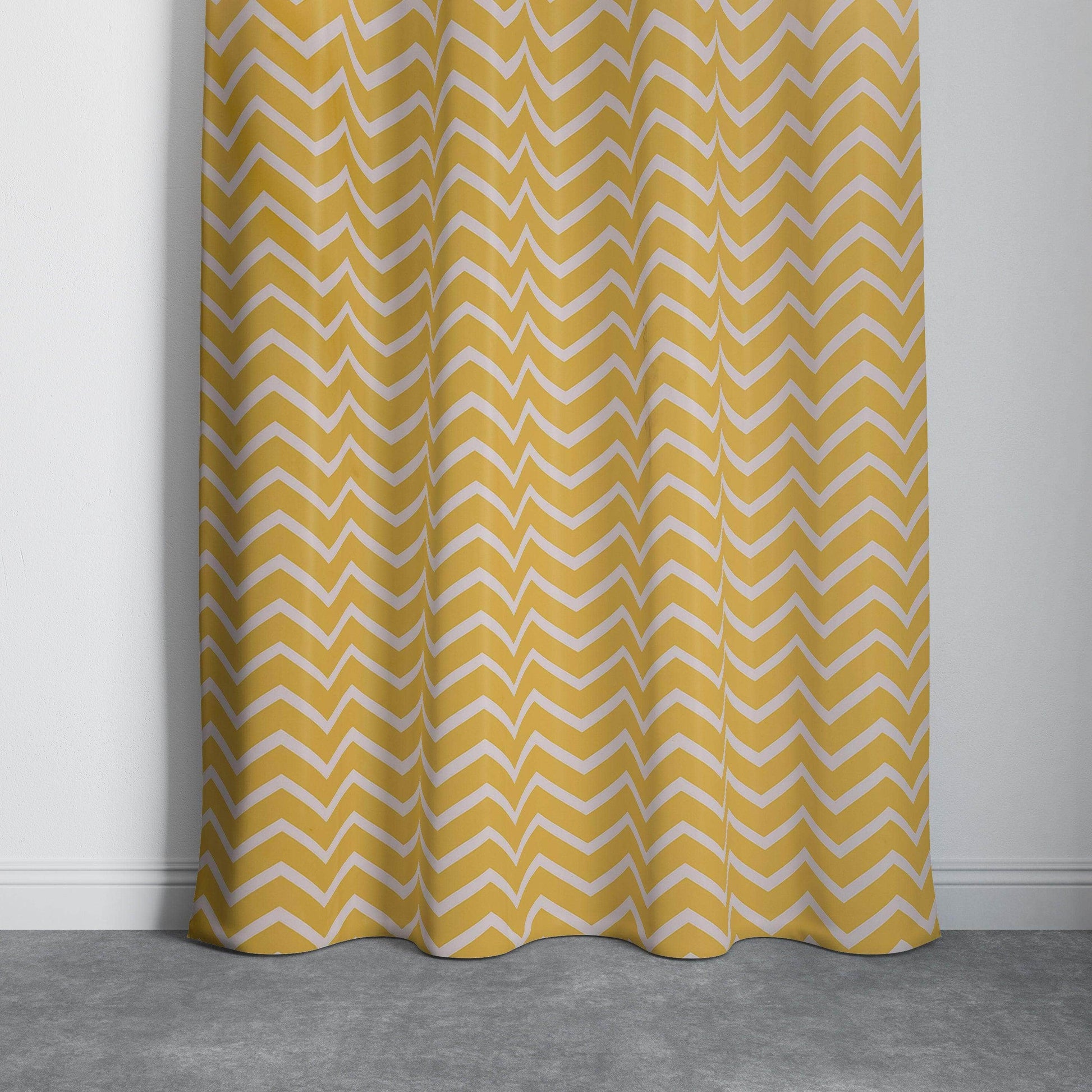 Penguin Group Curtains Yellow Zigzag Rik-Tig Curtain