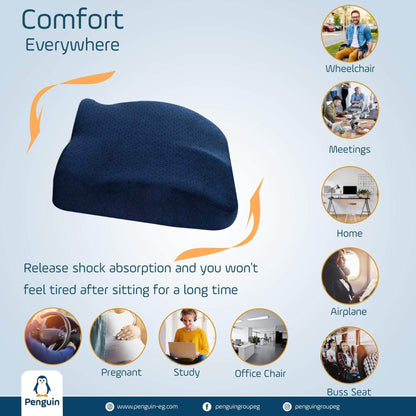 Penguin Group Cushions 2 in 1 Seat & Lumbar Cushion