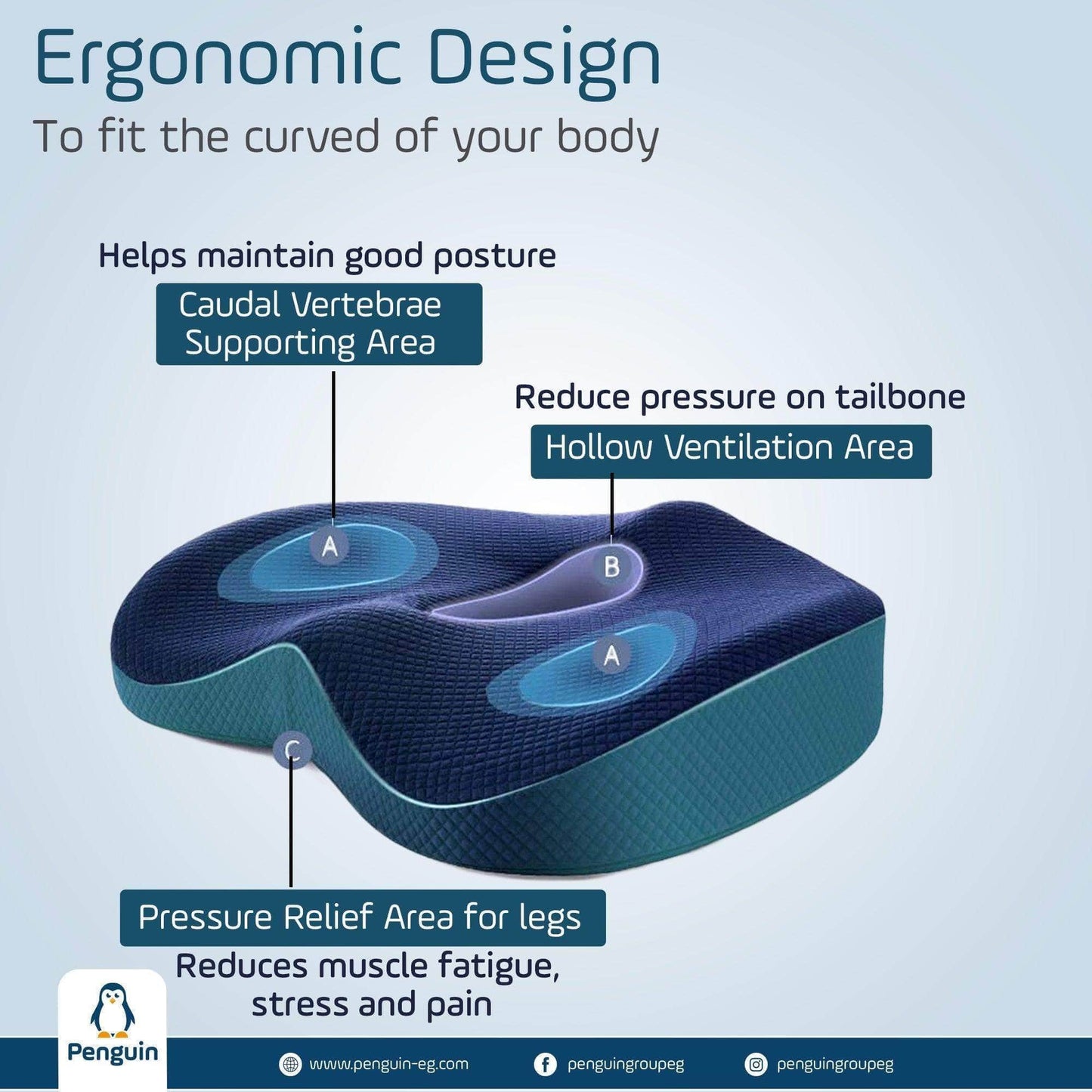 Penguin Group Cushions Extra Coccyx Cushion