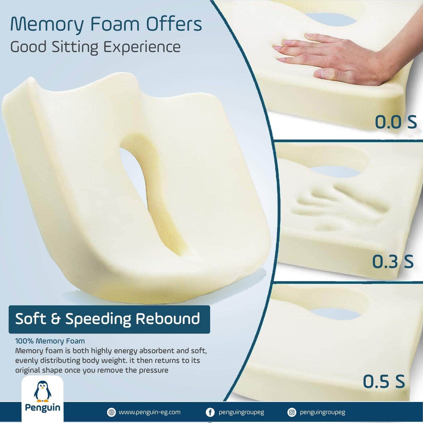 Penguin Group Cushions Extra Coccyx Cushion