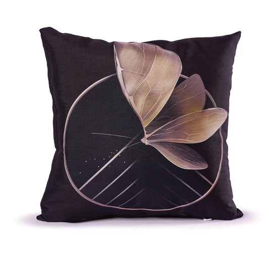 Penguin Group Golden Butterfly Throw Pillow