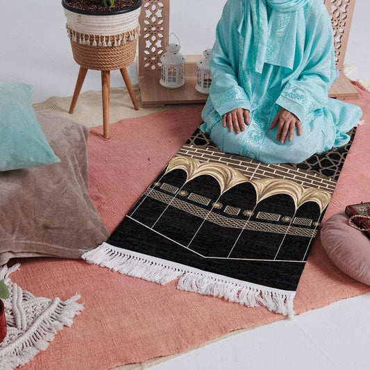 Penguin Group Kaaba prayer tassel fringed mat