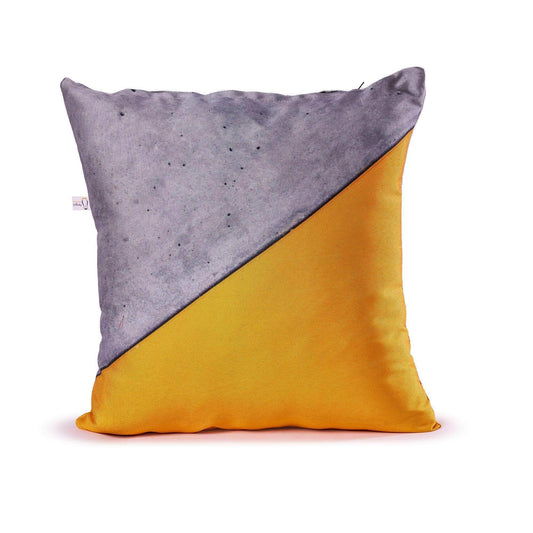 Penguin Group Orange vs Grey Throw Pillow