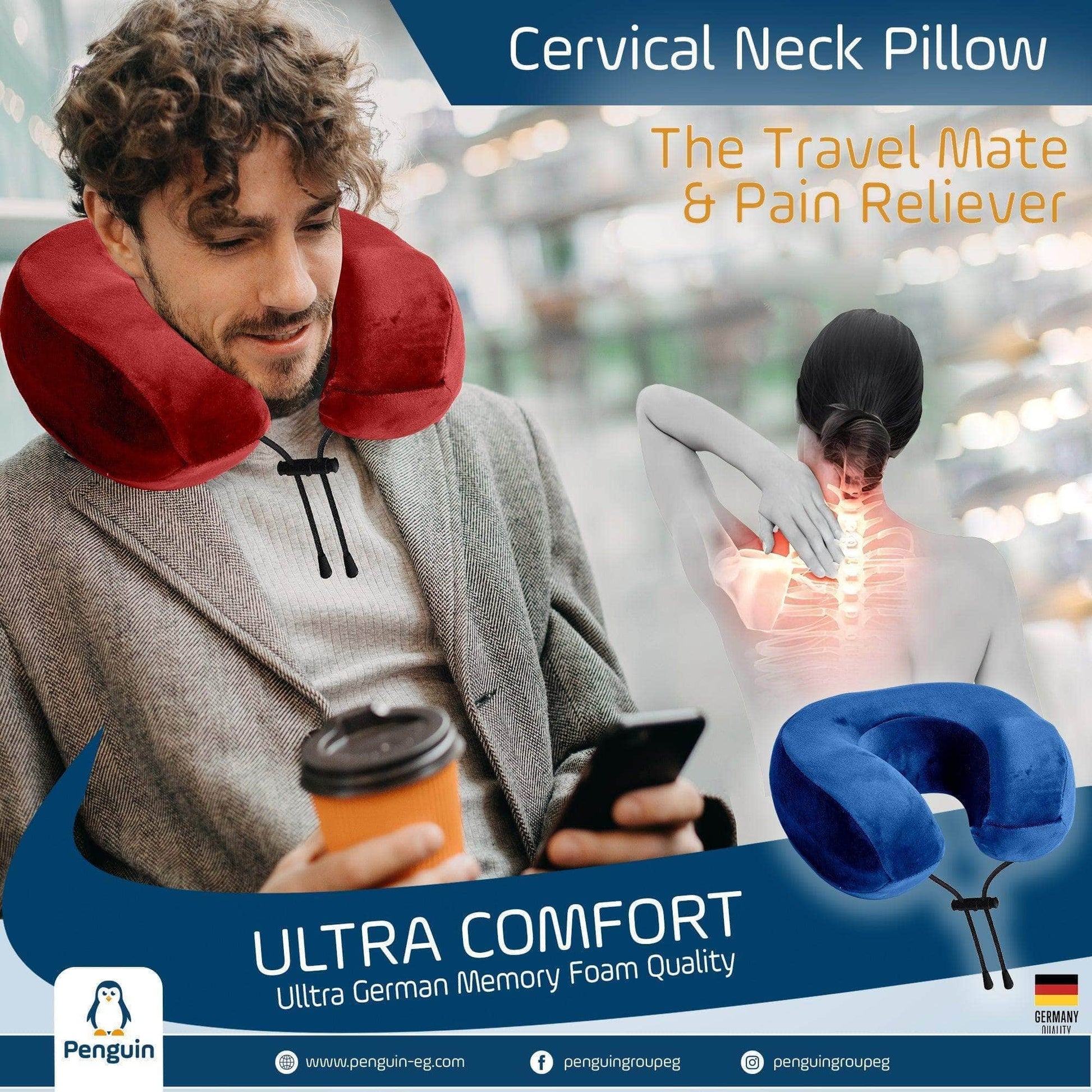 Travel Cervical Neck Pillow – Penguin Group