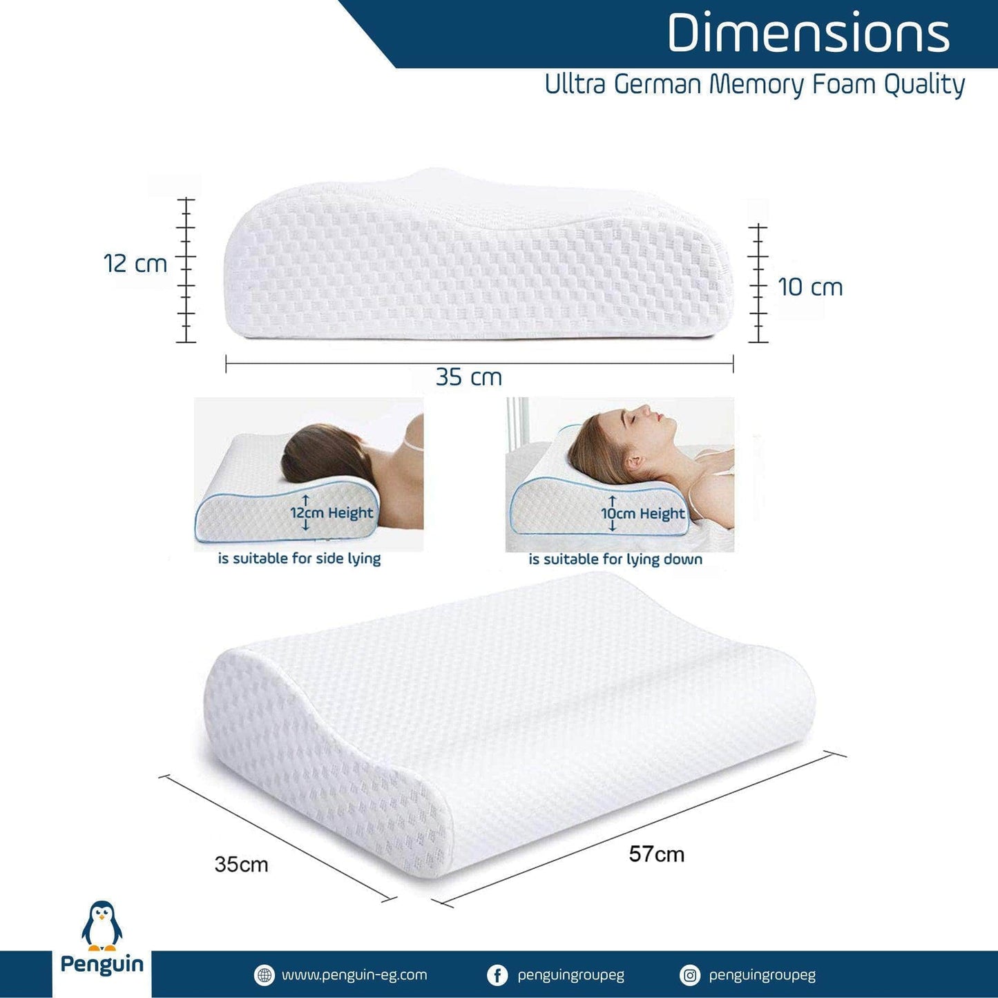 Penguin Group Pillows Contour Memory Foam Pillow