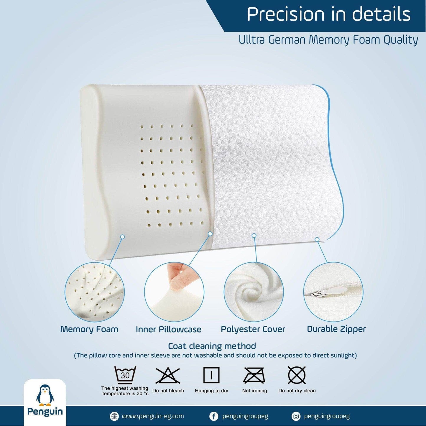 Penguin Group Pillows Contour Memory Foam Pillow