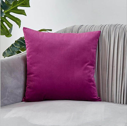 Penguin Group Purple Solid Velvet Throw Pillows
