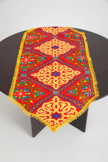 Penguin Group Table Runners Linen Golden Tassel Fringe Table Runner  - 160*60 cm