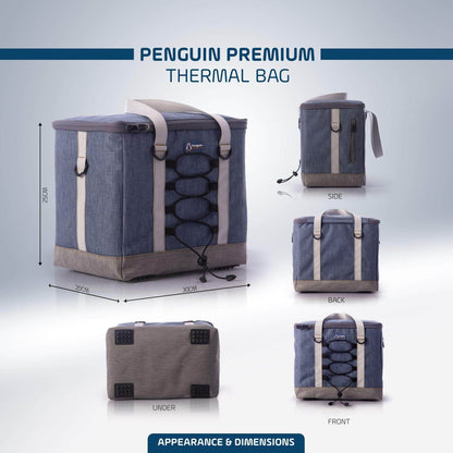 Penguin Group Thermal Bag 15 Liters, Exotic Jeans 3X Insulated thermal Bag