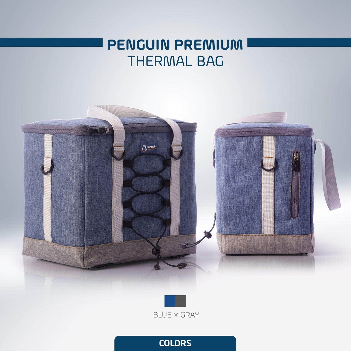Penguin Group Thermal Bag Blue 15 Liters, Exotic Jeans 3X Insulated thermal Bag