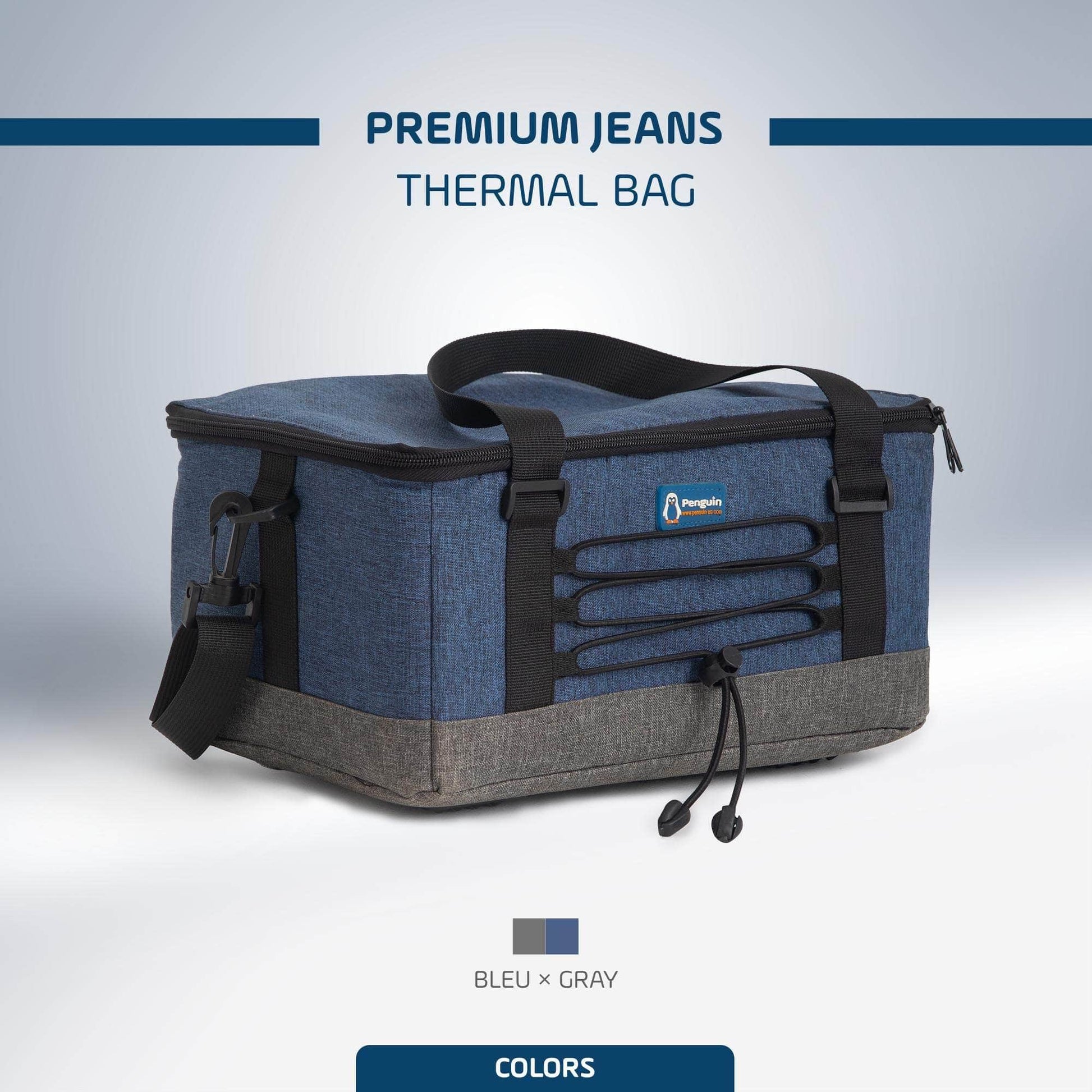 Penguin Group Thermal Bag Blue 9 Liters, Exotic Jeans 3X Insulated thermal Bag