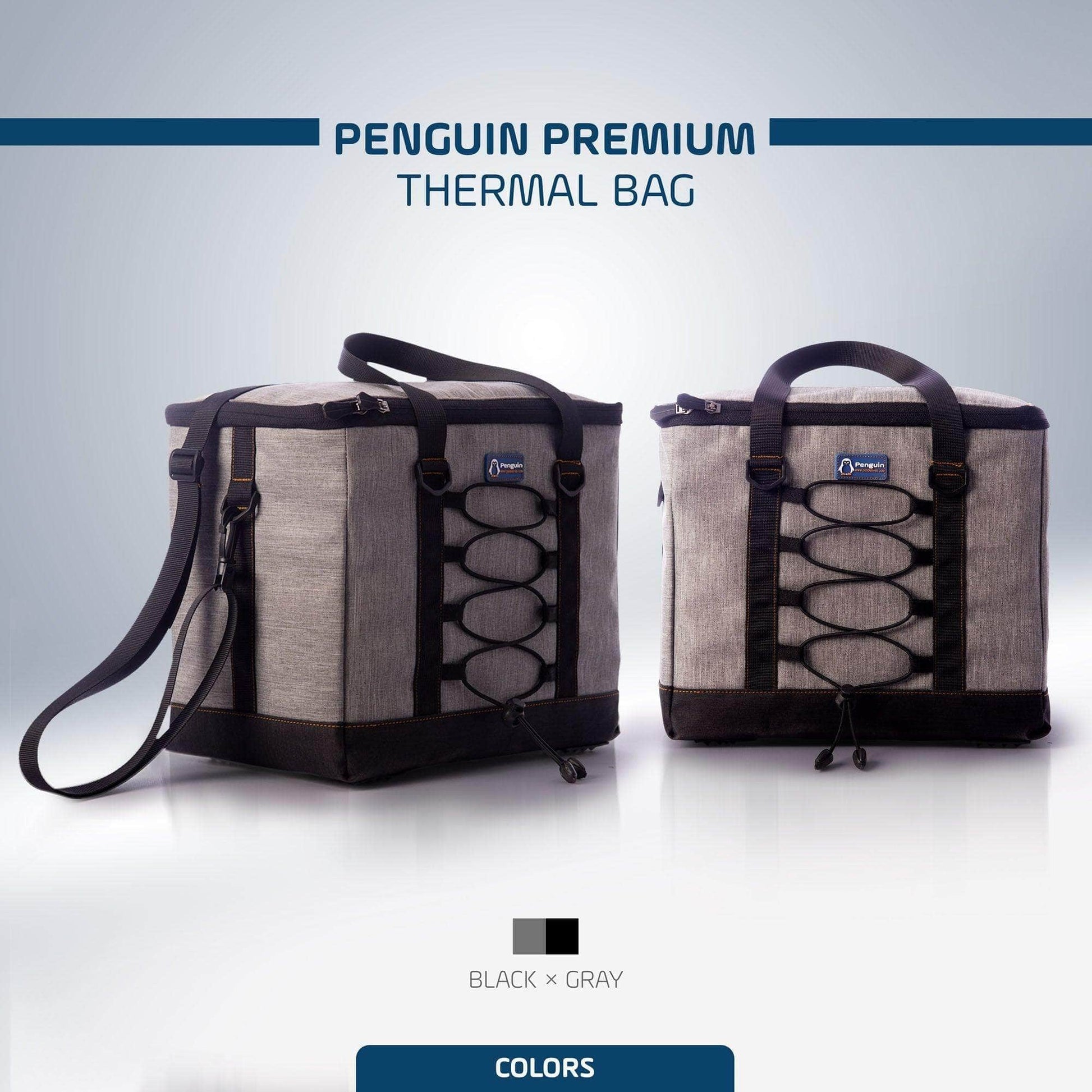 Penguin Group Thermal Bag Grey 15 Liters, Exotic Jeans 3X Insulated thermal Bag