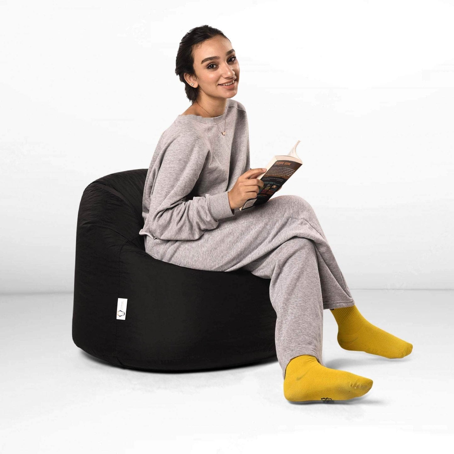 Penguin Group Waterproof Bean Bags Black Chair Waterproof Bean bag
