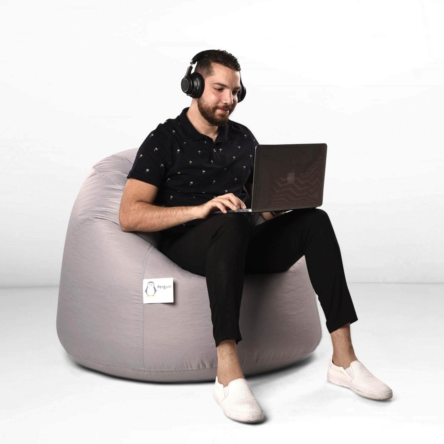 Penguin Group Waterproof Bean Bags Grey Relax Waterproof Bean bag