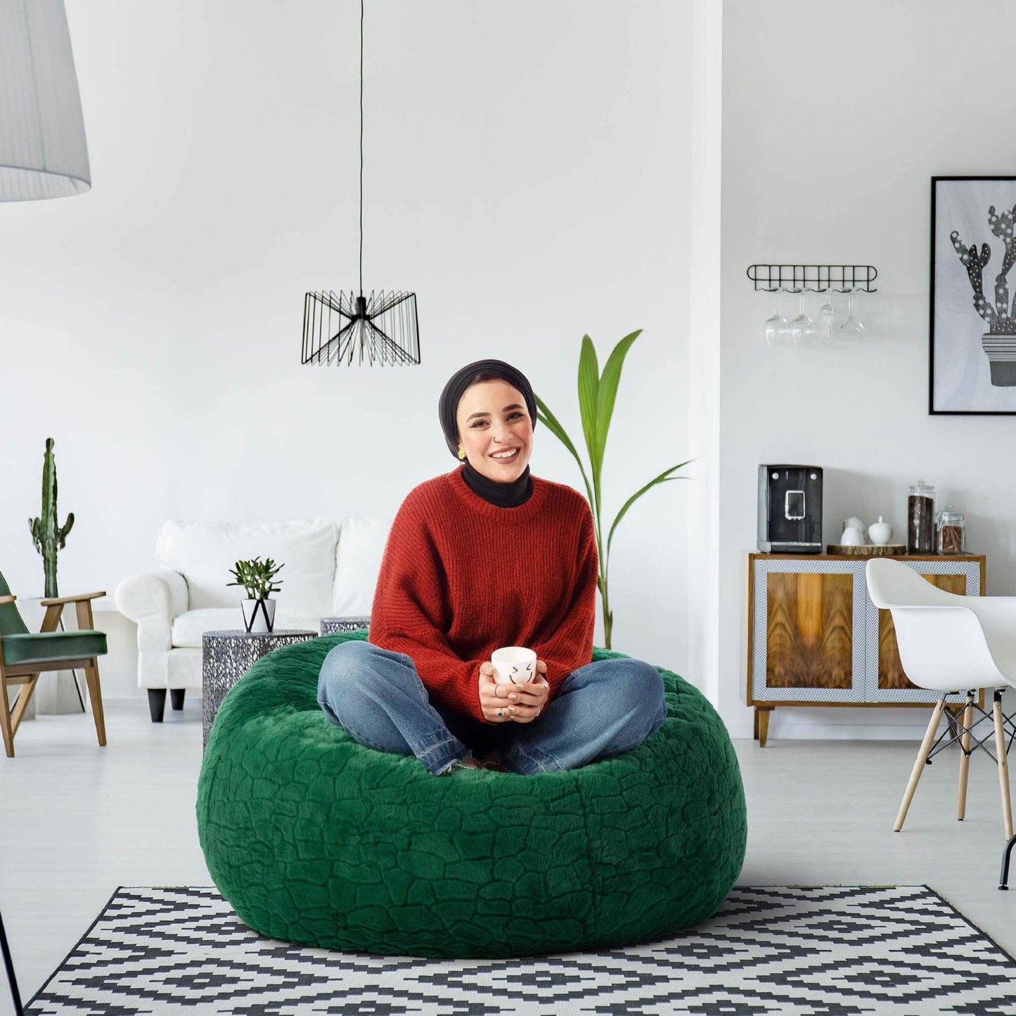 Penguin Group Waterproof Bean Bags Hygge Fur Bean bag