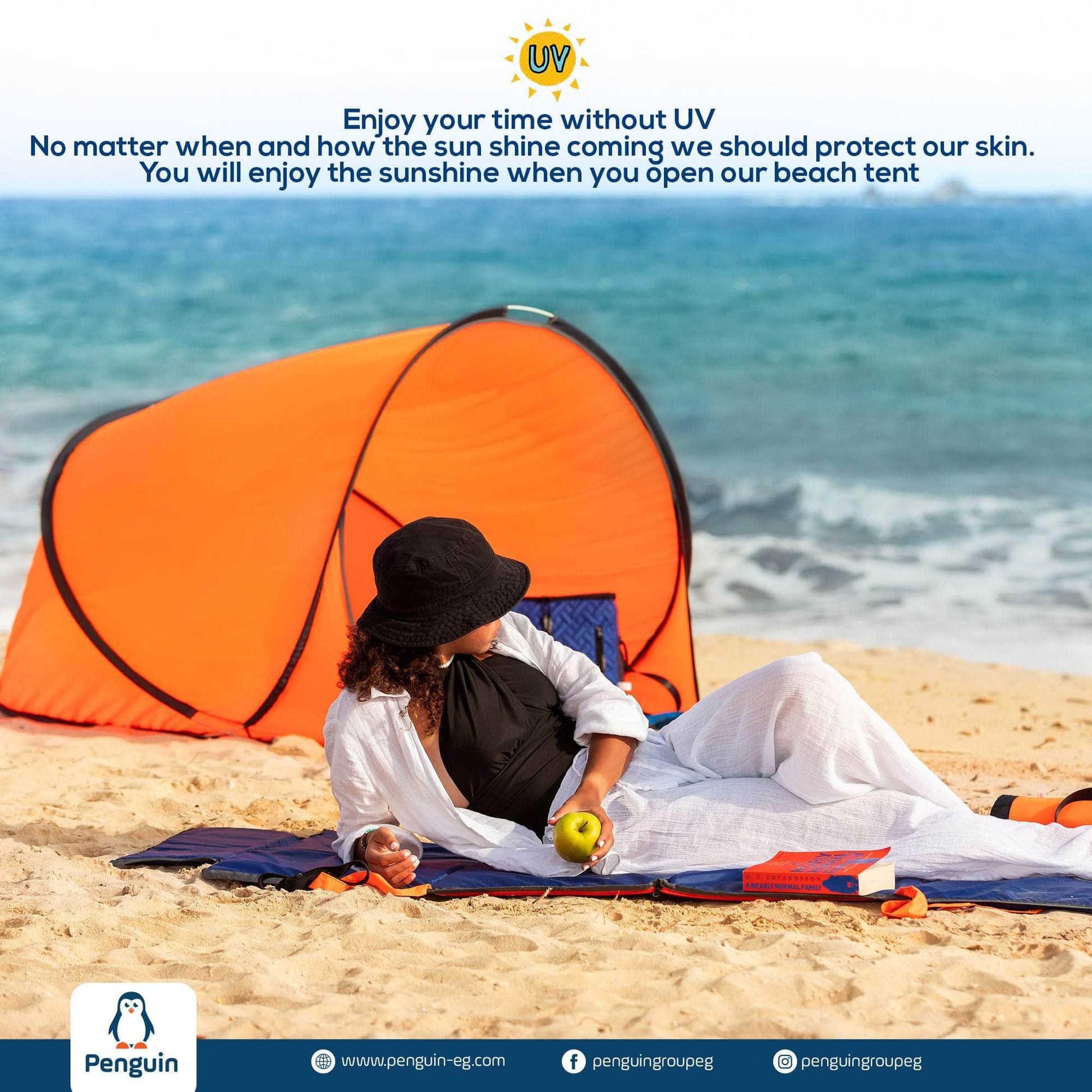 Penguin Pop-Up Beach 1-2 Persons Tent