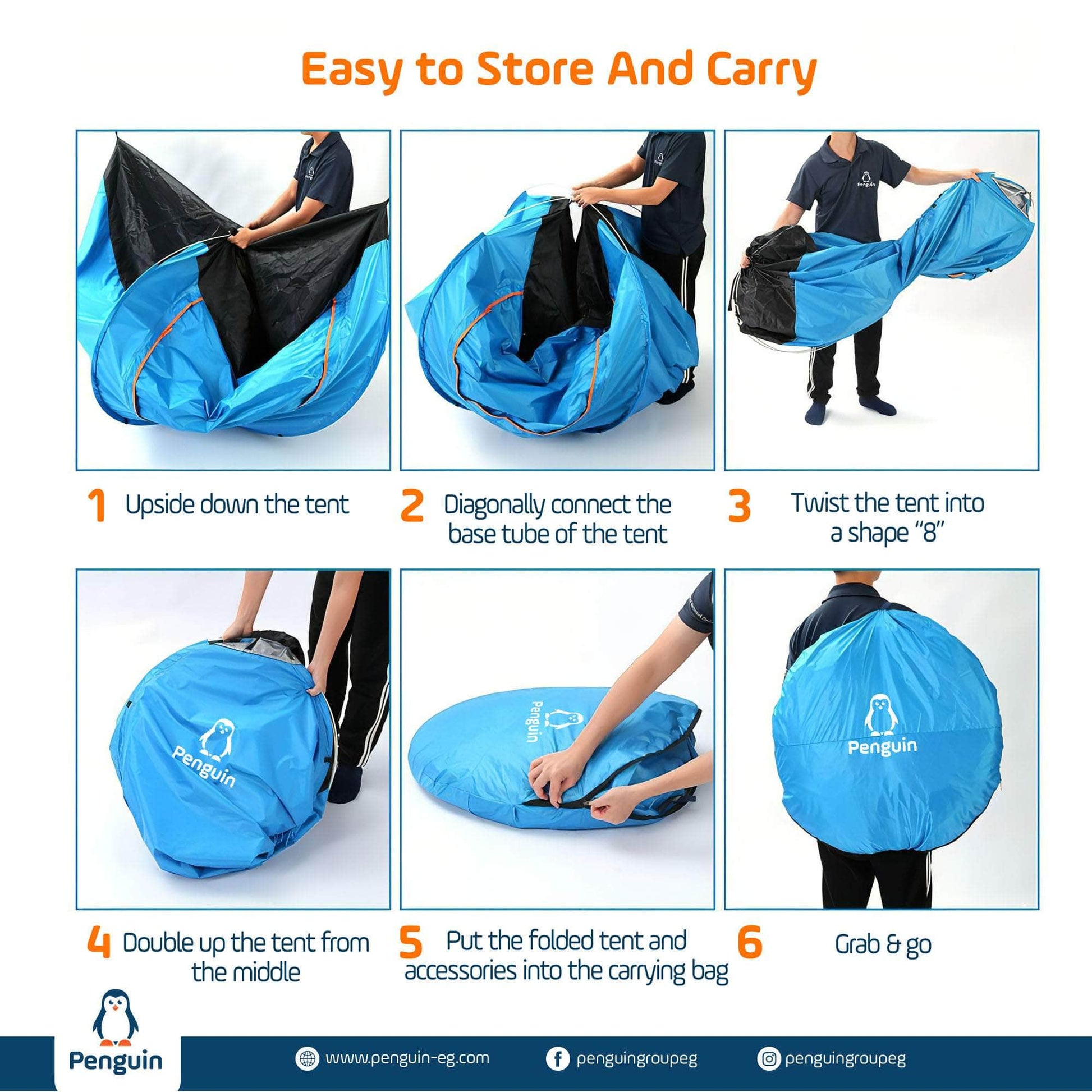 Penguin Pop-Up Beach 1-2 Persons Tent
