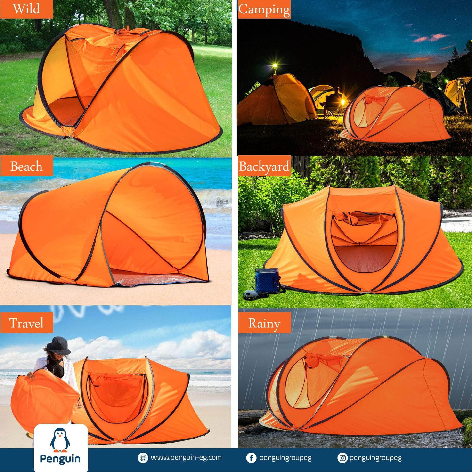 Penguin Pop-Up Beach 1-2 Persons Tent